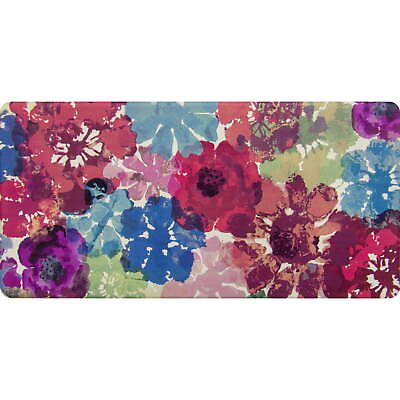 #ad Multicolor Floral Burst Comfort Kitchen Mat Print $20.67