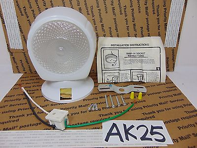 ART DECO KITCHEN BATH WALL LIGHT FROSTED GLASS COVER SCONCE OUTLET BATHROOM NOS $16.99