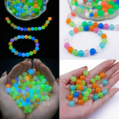 #ad Acrylic Beads Glow In The Dark Fishing Loose Beads For Jewelry Making DIY C $3.18