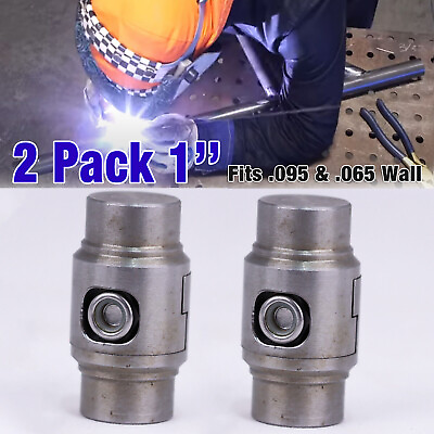 #ad 2PACK 1quot; Weld In Tube Connector Adapter Roll Cage Bungs .095 amp; .065 Wall NEW $35.99