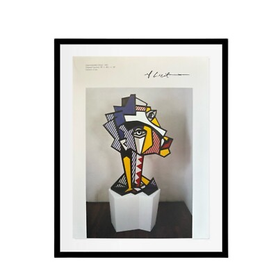 #ad Roy Lichtenstein Signed Print Expressionist Head Limited EditionPop Art $68.00