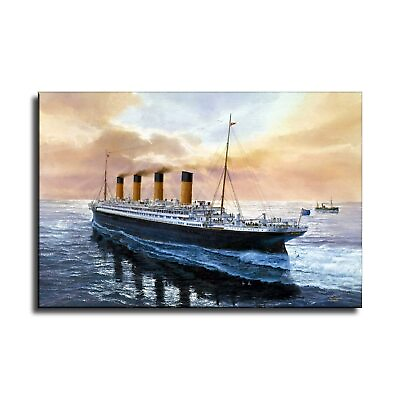 #ad Ship of Dreams Titanic Ship Poster Decorative Painting Canvas Wall Art Living... $16.88