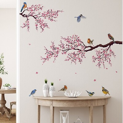 #ad #ad Removable Flower Decal Tree Branch Wall Sticker Mural Vinyl Art Kids Home Decor $14.99