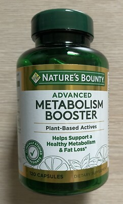 #ad #ad Nature#x27;s Bounty Advanced Metabolism Booster 120 Capsules Exp: 08 25 $14.99