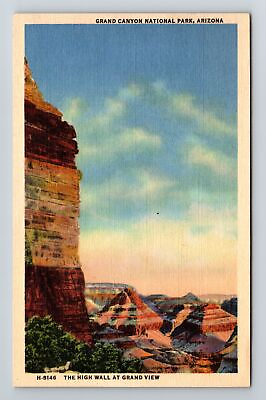 #ad Grand Canyon National Park AZ Arizona High Wall At Grand View Vintage Postcard $7.99