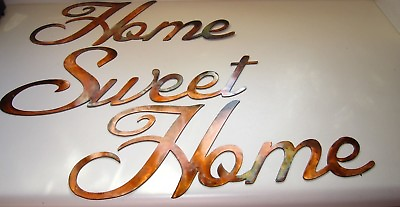 #ad Home Sweet Home Metal Wall Art Accents 8quot; Tall $69.98