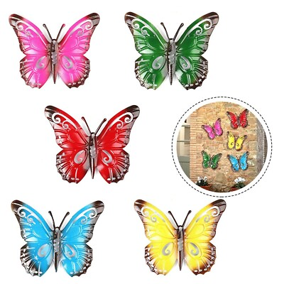 #ad #ad Metal Butterfly Elegant Sculptured For Bedroom Outdoor Lawn Wall Art Metal Decor $14.91