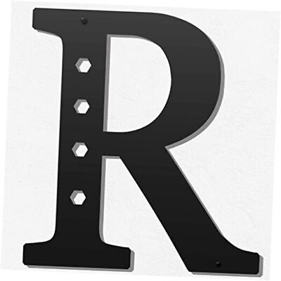 #ad Metal Letters Wall Decor 12 Inch Hanging Letter Sign Black Visual 3D metal R $21.31