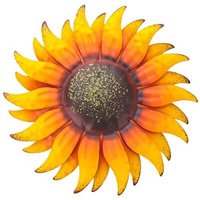 #ad 6 Inch Sunflower Metal Flowers Wall Decor Metal Wall Art Decorations Hanging For $12.89