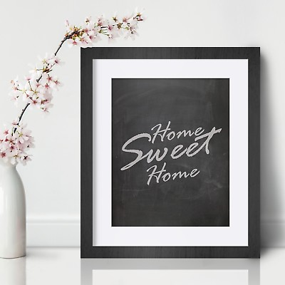 #ad Sweet Home Inspirational Wall Art Print Motivational Quote Poster Decor Gift him $6.97