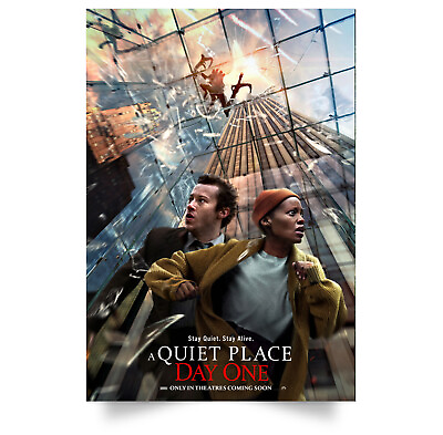 #ad A Quiet Place Day One Movies Poster Wall Art Decor Home $25.99