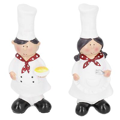 #ad Chef Figurines Kitchen Beautiful and Practical Sculptures Statues Vivid Chef ... $27.07
