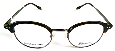 #ad Modern Art Glasses Frames Modern A394 Brown Gunmetal Size 48 21 145 NWT $55.28