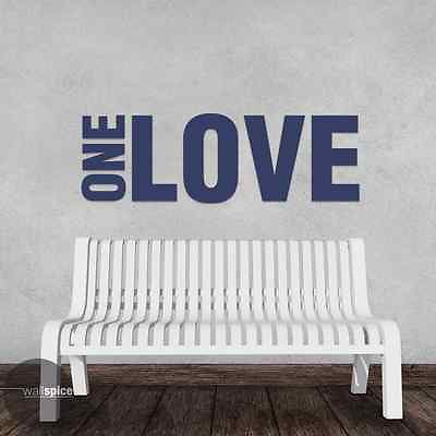 #ad One Love 1 Love Vinyl Wall Decal Sticker Art Home Decor $39.99