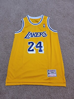 #ad Lakers Kobe Bryant jersey gold #24 men#x27;s large stitched $27.95