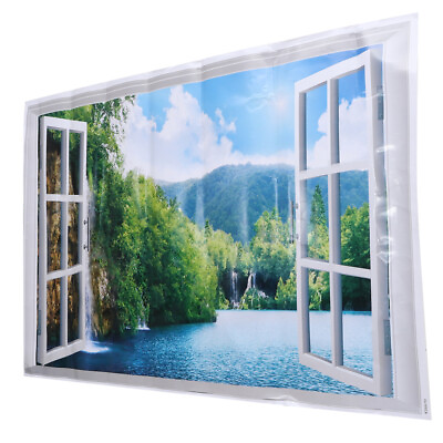 #ad Wall Decorations for Bedroom Fake Window Decorate Television $12.89