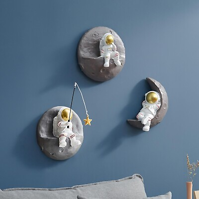 #ad XGZY Cute Astronaut Wall Sculptures: Spaceman Climbers for Modern Home Decor ... $66.48