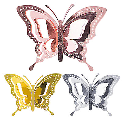 #ad 12PCS 3D Butterfly Wall Stickers Home Decor Room Decoration Sticker Bedroom Cute $7.27