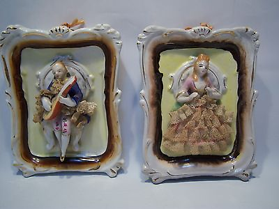 #ad Vintage Decorative Collectible Mid Century Style Ceramic Wall Hangings $30.00