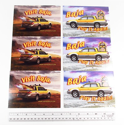 #ad Vintage Lot 6 2003 Subaru Baja UTE AWD Car Truck Unused Advertising Postcards $19.95