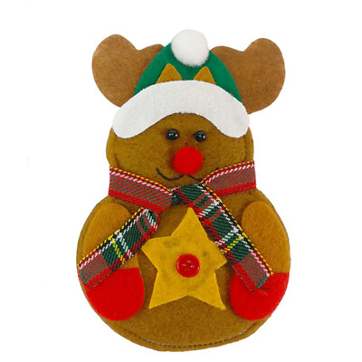 #ad #ad 8pcs Christmas Decorations Snowman Kitchen Tableware Holder bag Xmas ornament HF $6.03