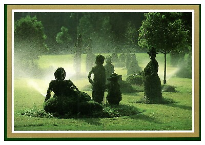 #ad #ad Columbus Ohio Deaf School Park Topiary Garden Scenic Landmark Chrome Postcard $3.80