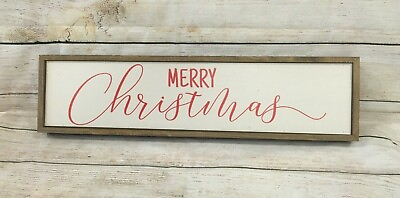 #ad Merry Christmas Wall Decor 24quot; x 6quot; $25.00