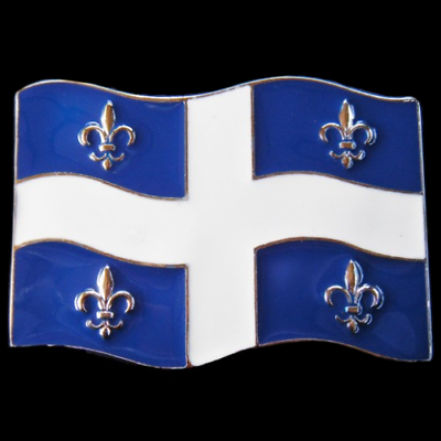 #ad Quebec Flag Buckle Belle Province Drapeau Fleur Lis Belt Buckles Boucle Ceinture C $21.99
