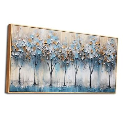 #ad Abstract Trees 24x48inches Wood Framed Abstract Trees Pictures Wood Framed $193.98