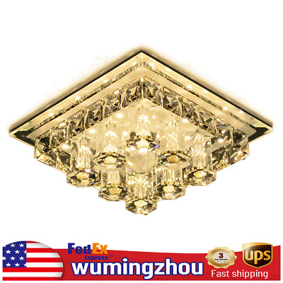 #ad #ad Luxury Modern Home Decorative K9 Crystal Ceiling Light LED Bedroom Chandelier US $20.95