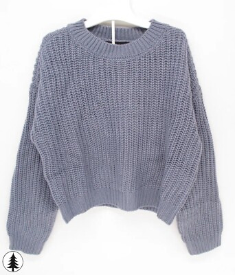 #ad Target Art Class Crew Neck Knit Sweater NWT XS 4 5 Iriscope Blue Acrylic Classic $10.80
