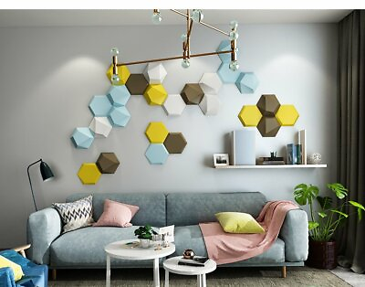 #ad #ad Wall Accent Decor 3D Tiles 30 COLORS AVAILABLE Custom Wall Art REMOVABLE $379.90