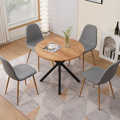 #ad Dining Chairs Set of 4Fabric Kitchen Chairs Set of 4Dining Chair Metal Legs $139.99