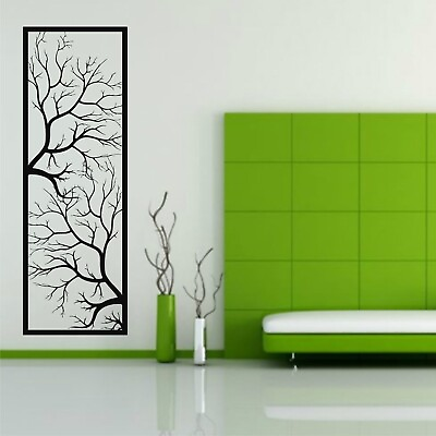 #ad Metal Wall Decor Metal Tree Wall Art Metal Branch Decoration Vertical Decor $159.90