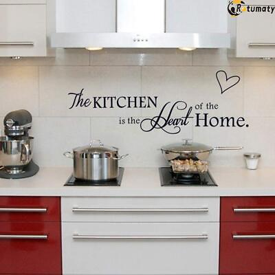 #ad #x27;The Kitchen#x27; Quote Wall Stickers Kitchen amp; Dining Room Wall Decal Vinyl Home... $14.84