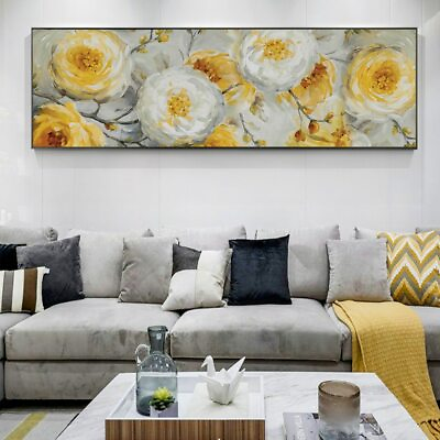 #ad Abstract Flowers Oil Painting Print On Canvas Wall Posters And Prints Home Decor $32.89
