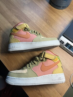 #ad Size 6 Nike Air Force 1 #x27;07 LV8 Next Nature Mid Sun Club $45.00