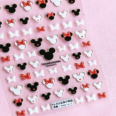 #ad 5D Mickey Nails Decals Disney nail stickers Nail Stickers Mickey Mouse 10 $5.49