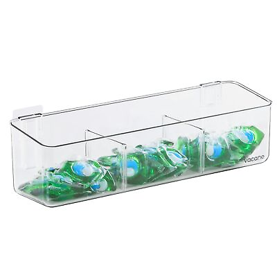 #ad Plastic Over Cabinet Door Organizer Adhesive Mount Storage Organizer Contain... $29.71