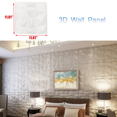 #ad 12pcs 3D Wall Panels PVC Design Brick Effect Wallpaper Decoration Home DIY 30cm $28.00
