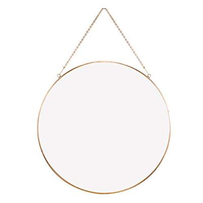 #ad Hanging Circle Mirror Wall Decor Small Gold Round Mirror with Hanging Chain f... $29.42