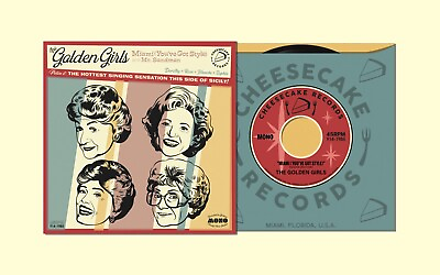 #ad Golden Girls Retro 45 Record 10x16quot; Pop Art Ltd. Ed. Art Print Signed by Artist $195.00