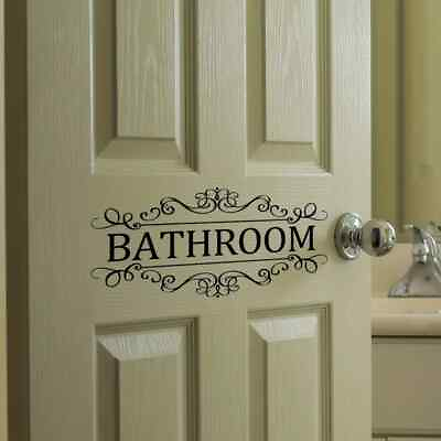 #ad Bathroom Wall Sticker Removable DIY Wall Art Decor Decals Murals for Home USA $5.34
