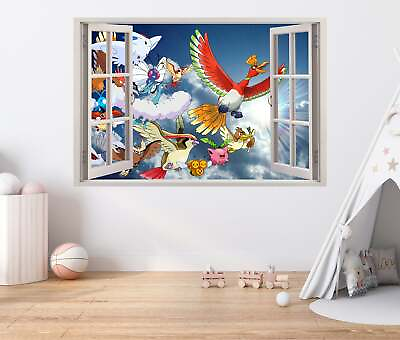 #ad Sky Pokemon 3D Window Wall Sticker Removable Decal Home Decor Mural Wall Art DZ1 $12.00
