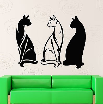 #ad Wall Stickers Vinyl Decal Cat Animal Pets Beautiful Decor for Room ig371 $29.99