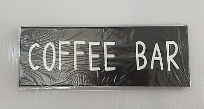 #ad Simple amp; Stylish quot;Coffee Barquot; Wall Decor Sign Ready to Hang 6 x 17 in $18.98