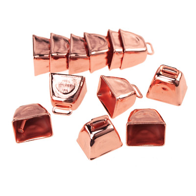 #ad Small Metal Cowbells Rose Gold 1 inch 12 count $9.95