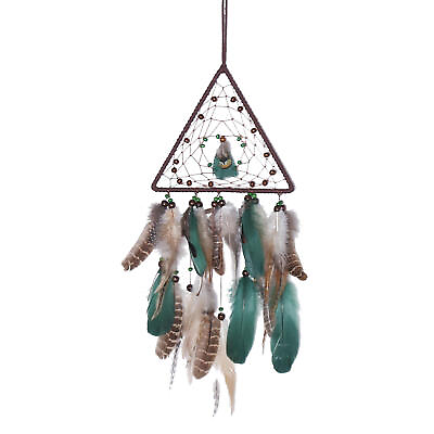 #ad Handmade Feather Beads Dream Catcher Home Wall Room Car Hanging Decor Ornament $14.59