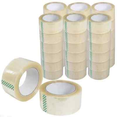 #ad Packing Tape 36 Rolls 110 Yards 2 Mil 330 ft Clear Carton Sealing Tapes $39.98