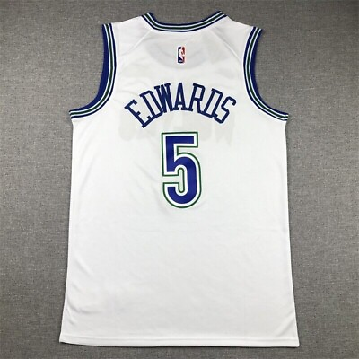 #ad Anthony Edwards Minnesota Timberwolves Men White City Jersey Stitched Size:S XXL $33.99
